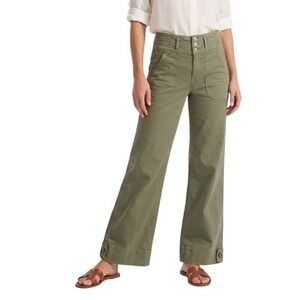 VERONICA BEARD Marley Convertible Leg High Rise Utility Pants Army Green Size 27